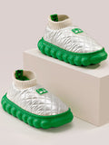 themeisles Warm Indoor Non-Slip Waterproof Soft Sole Padded Flat Shoes