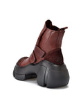 themeisles Round-Toe Hook&Loop Platform Boots