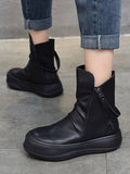 themeisles Original Irregular Casual Zipper Booties