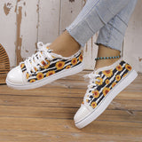 themeisles - Halloween Yellow Casual Daily Patchwork Printing Round Comfortable Shoes
