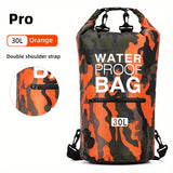 1pc Versatile Waterproof Dry Bag - Dual-Size, Quick-Seal Closure, with Wet/Dry Separation Compartment - Ideal for Kayaking, Hiking & Water Sports