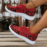 themeisles - Red Casual Sportswear Daily Patchwork Frenulum Round Comfortable Shoes
