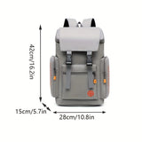 Men's Large Capacity Backpack Schoolbag Casual Work Commuting Travel Backpack Can Hold 15.6 Inch Computer