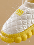 themeisles Warm Indoor Non-Slip Waterproof Soft Sole Padded Flat Shoes