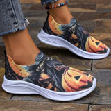 themeisles - Yellow Casual Sportswear Daily Patchwork Printing Round Comfortable Shoes