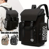 Men's Large Capacity Backpack Schoolbag Casual Work Commuting Travel Backpack Can Hold 15.6 Inch Computer