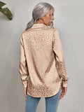 themeisles Urban Leopard Long Sleeves Lapel Blouse
