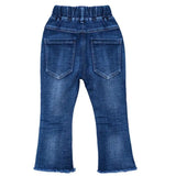 18m-6Years Spring Autumn Little Girls Toddler Baby Jeans Denim Pants Trousers Cowboy Boot Cut 22