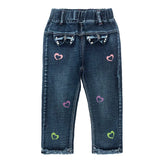 18m-6Years Spring Autumn Little Girls Toddler Baby Jeans Denim Pants Trousers Cowboy Boot Cut 22