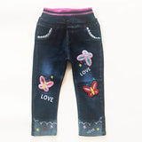 18m-6Years Spring Autumn Little Girls Toddler Baby Jeans Denim Pants Trousers Cowboy Boot Cut 22