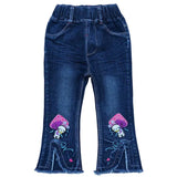 18m-6Years Spring Autumn Little Girls Toddler Baby Jeans Denim Pants Trousers Cowboy Boot Cut 22