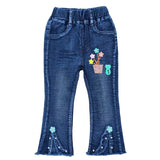 18m-6Years Spring Autumn Little Girls Toddler Baby Jeans Denim Pants Trousers Cowboy Boot Cut 22