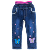 18m-6Years Spring Autumn Little Girls Toddler Baby Jeans Denim Pants Trousers Cowboy Boot Cut 22