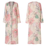 New designer Est Womens Loose Blouses Summer Chiffon Shawl Kimono Long Sleeve Cardigan Sun Protection Tops