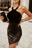themeisles Sequin Fringe Detail Sleeveless Dress