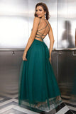 themeisles Lace-Up Backless Mesh Dress