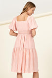themeisles Find Me Again Tiered Midi Dress