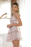 themeisles Floral Ruffle Cami Mini Dress