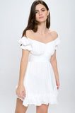 themeisles Off Shoulder Ruffle Mini Dress