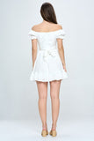 themeisles Off Shoulder Ruffle Mini Dress