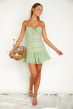 themeisles Ruched Cami Mini Dress