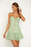 themeisles Ruched Cami Mini Dress