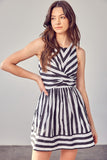 themeisles Front Cross Back Tie Dress