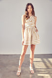 themeisles Front Cross Back Tie Dress