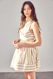 themeisles Front Cross Back Tie Dress