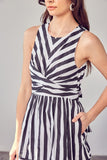 themeisles Front Cross Back Tie Dress