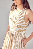 themeisles Front Cross Back Tie Dress
