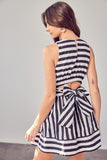 themeisles Front Cross Back Tie Dress