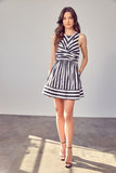 themeisles Front Cross Back Tie Dress
