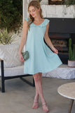 themeisles Cute Ruffle Collar Summer Dress