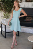 themeisles Cute Ruffle Collar Summer Dress
