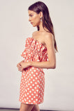 themeisles Ruffle Polka Dot Dress