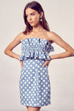 themeisles Ruffle Polka Dot Dress