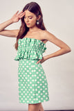 themeisles Ruffle Polka Dot Dress