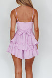 themeisles Double Ruched Cami Mini Dress