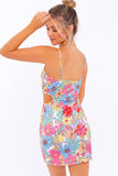 themeisles Sleeveless Side Cut Out Mini Dress