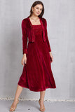 themeisles Sequin Long Sleeve Midi Dress
