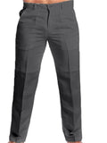 themeisles Men's Linen Pants Trousers Summer Pants Beach Pants Straight Leg Plain Comfort Outdoor Casual Daily Linen / Cotton Blend Streetwear Stylish Black White