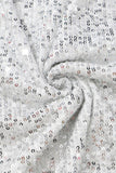 themeisles Sequin Tie Front T-Shirt Dress