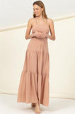 themeisles Said Yes Tiered Maxi Dress