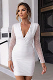 themeisles Cutout Sequin Mesh Mini Dress