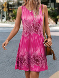 themeisles Summer Tank Dress Fashion Women's Digital Print Dress S-5XL