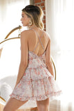 themeisles Floral Ruffle Cami Mini Dress