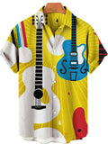 themeisles New Summer New Cartoon Cat System 3D Digital Printing Hawaii Casual Men's Shirt Short-sleeved Shirt
