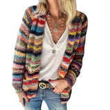 themeisles Sweater Knit Cardigan Thin Coat Loose Coat Female