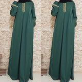 themeisles Ethnic Style Printed Loose Dress